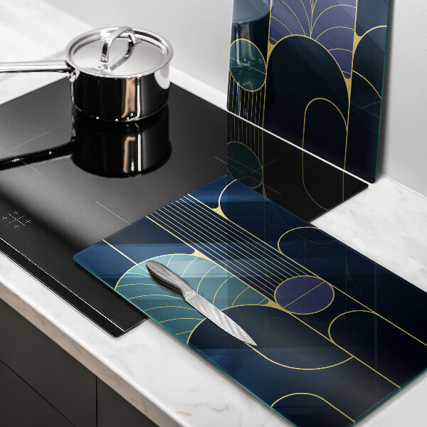 Glas Herdabdeckplatte Abstraktes Thema