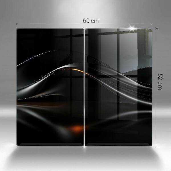 Glas Ceranfeldabdeckung Abstraktes 3D-Design