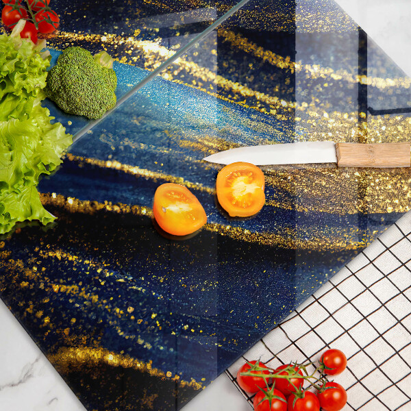 Glas Ceranfeldabdeckung Marineblaue Abstraktion