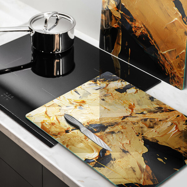 Glas Ceranfeldabdeckung Elegante Farbstruktur