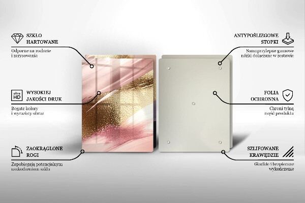 Glas Ceranfeldabdeckung Pastellflecken