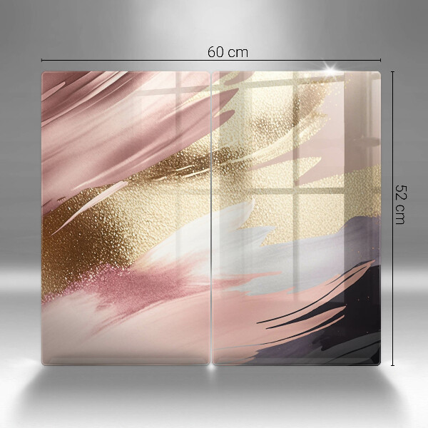 Glas Ceranfeldabdeckung Pastellflecken