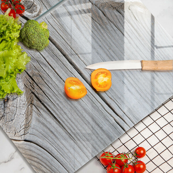 Glas Ceranfeldabdeckung Helle Holzstruktur