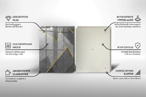 Glas Ceranfeldabdeckung Scharfe Formen
