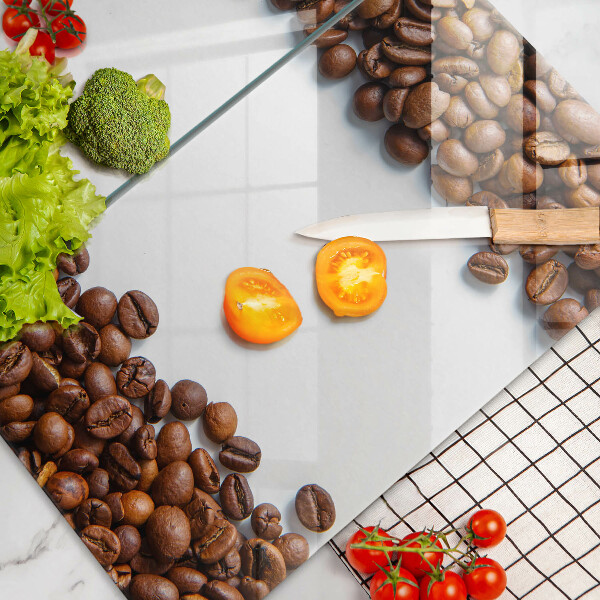 Glas Ceranfeldabdeckung Kaffeebohnen