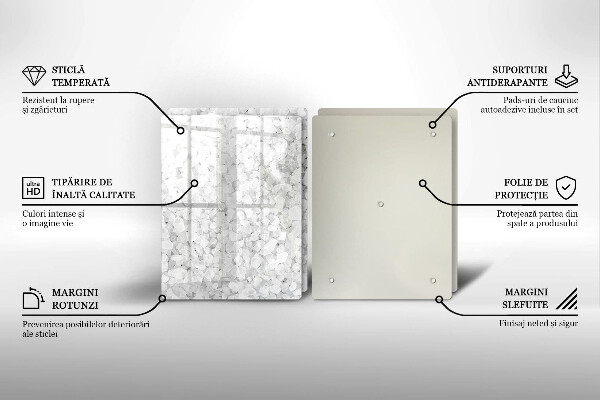 Glas Ceranfeldabdeckung Salzkristalle