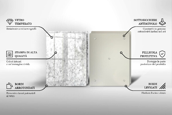 Glas Ceranfeldabdeckung Salzkristalle