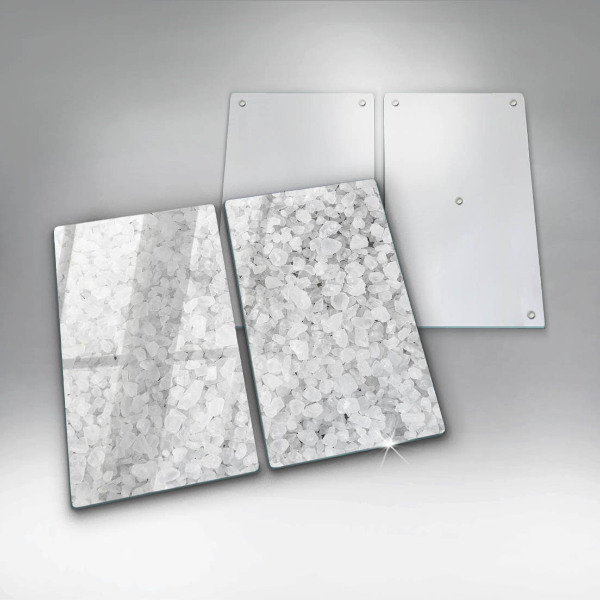 Glas Ceranfeldabdeckung Salzkristalle