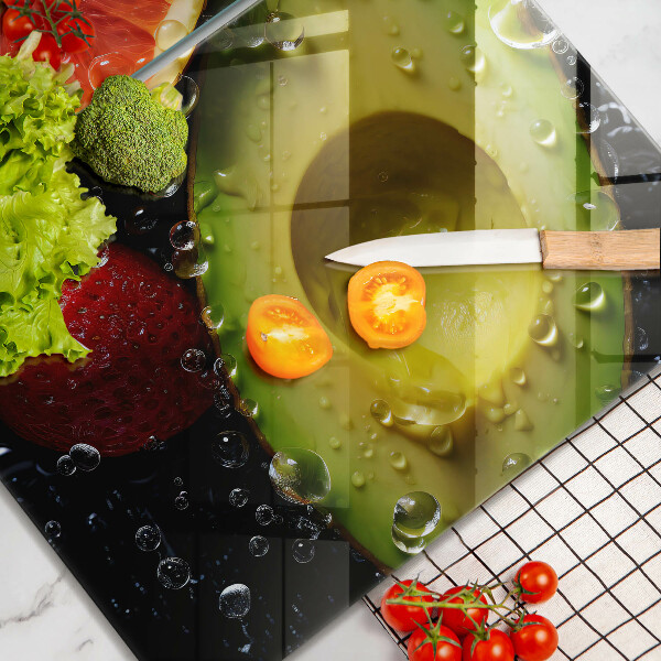 Glas Ceranfeldabdeckung Früchte und Gemüse