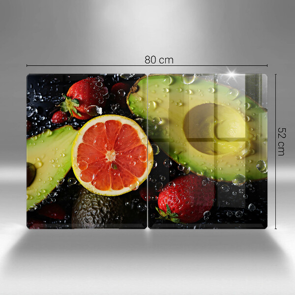 Glas Ceranfeldabdeckung Früchte und Gemüse