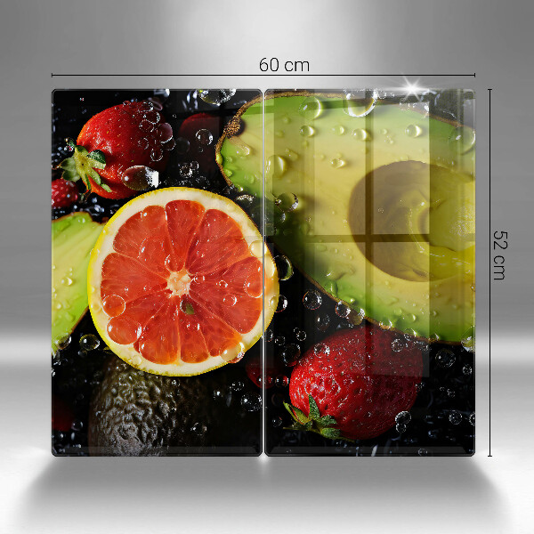 Glas Ceranfeldabdeckung Früchte und Gemüse