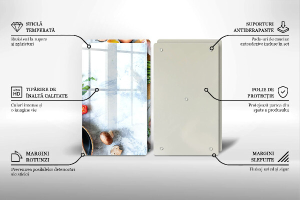 Glas Ceranfeldabdeckung Zutaten in der Küche
