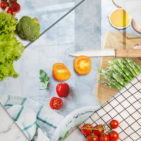 Glas Ceranfeldabdeckung Zutaten in der Küche