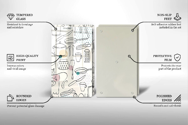 Glas Ceranfeldabdeckung Küchenzubehör