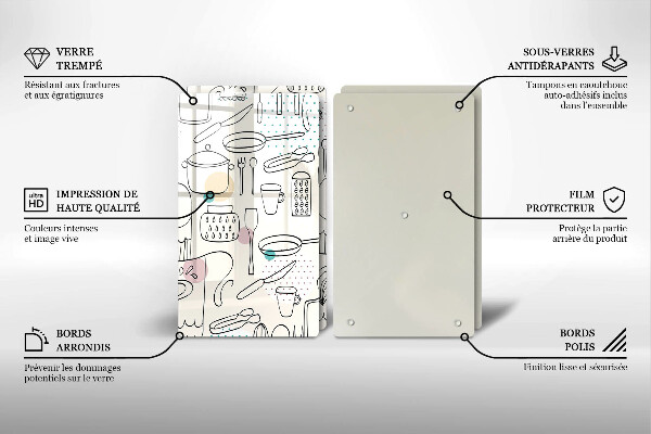 Glas Ceranfeldabdeckung Küchenzubehör