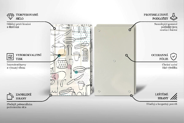 Glas Ceranfeldabdeckung Küchenzubehör
