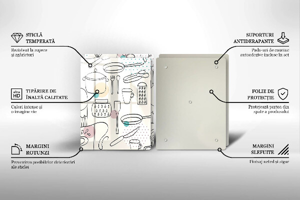 Glas Ceranfeldabdeckung Küchenzubehör