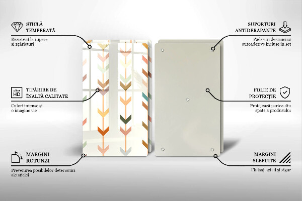 Glas Ceranfeldabdeckung Geometrische Elemente