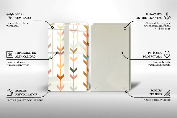 Glas Ceranfeldabdeckung Geometrische Elemente