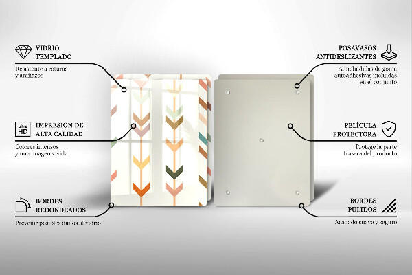 Glas Ceranfeldabdeckung Geometrische Elemente