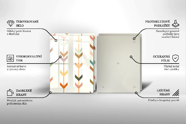 Glas Ceranfeldabdeckung Geometrische Elemente