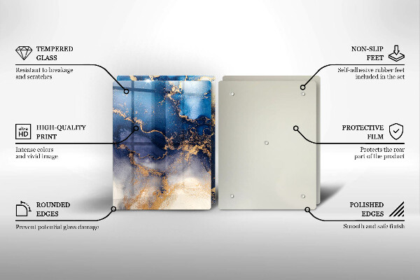 Glas Ceranfeldabdeckung Marmorabstraktion