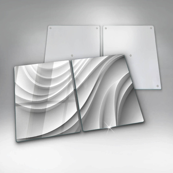 Glas Ceranfeldabdeckung Geometrische Linien