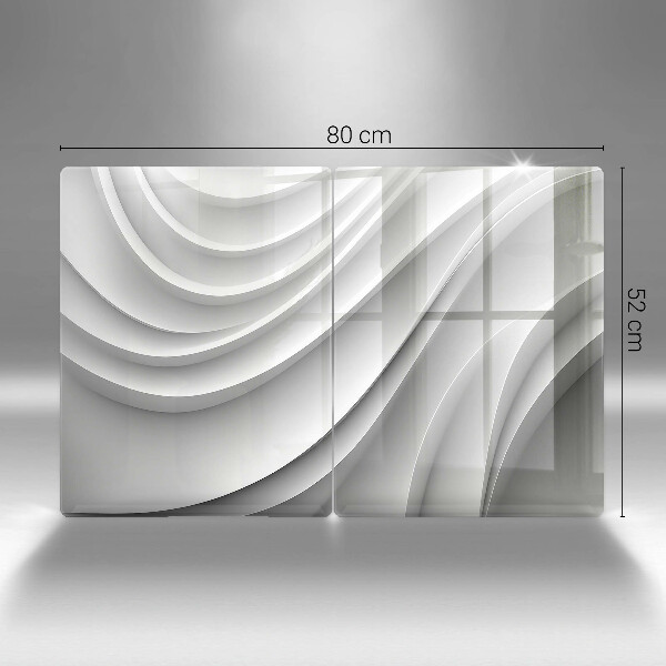 Glas Ceranfeldabdeckung Geometrische Linien