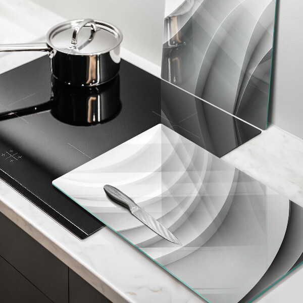 Glas Ceranfeldabdeckung Geometrische Linien