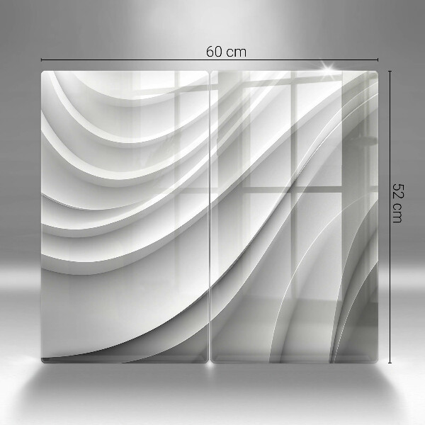 Glas Ceranfeldabdeckung Geometrische Linien