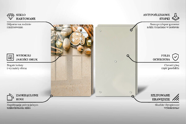 Glas Ceranfeldabdeckung Weihnachtsdekorationen