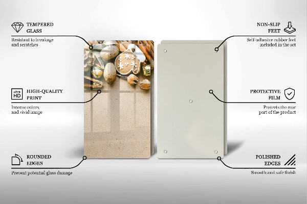 Glas Ceranfeldabdeckung Weihnachtsdekorationen