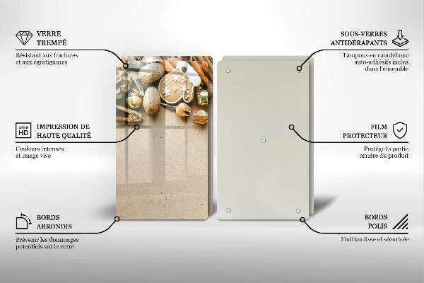 Glas Ceranfeldabdeckung Weihnachtsdekorationen