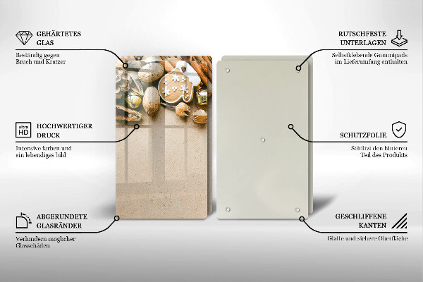Glas Ceranfeldabdeckung Weihnachtsdekorationen
