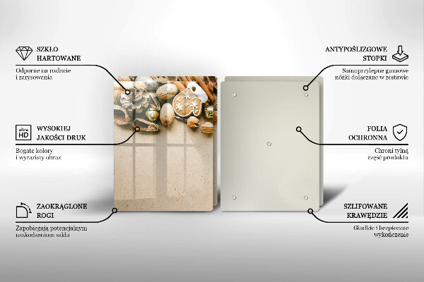 Glas Ceranfeldabdeckung Weihnachtsdekorationen