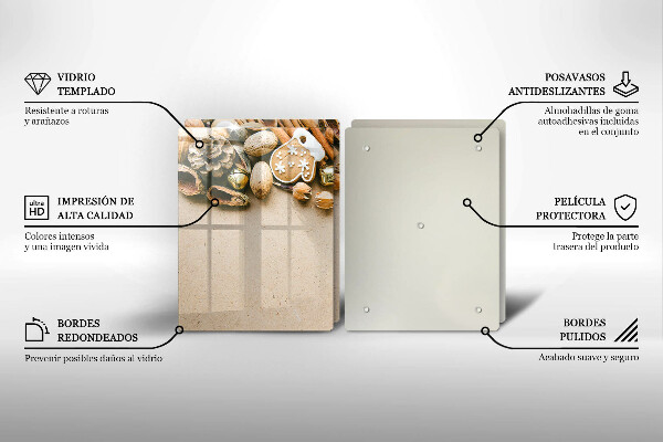 Glas Ceranfeldabdeckung Weihnachtsdekorationen