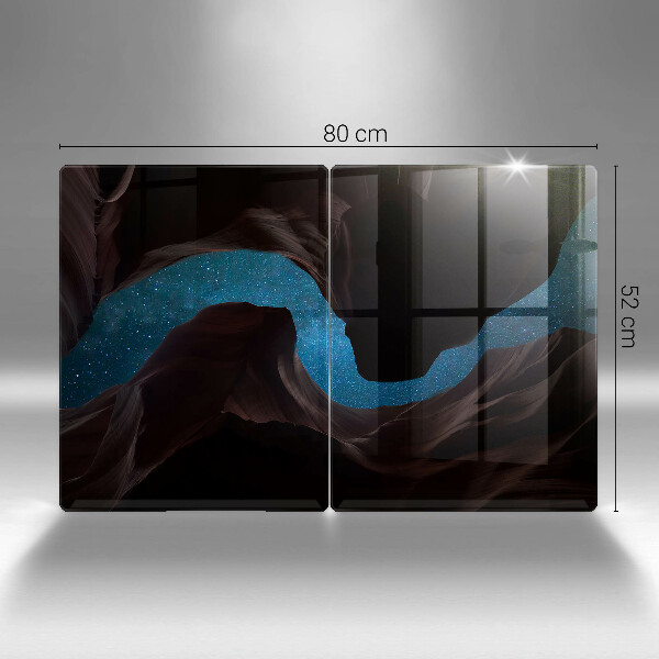 Glas Ceranfeldabdeckung Sternenklarer Himmel