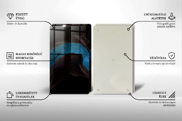 Glas Ceranfeldabdeckung Sternenklarer Himmel