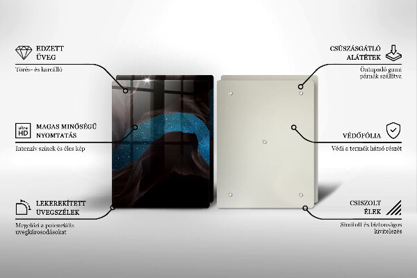 Glas Ceranfeldabdeckung Sternenklarer Himmel