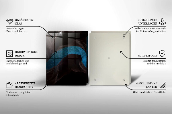 Glas Ceranfeldabdeckung Sternenklarer Himmel