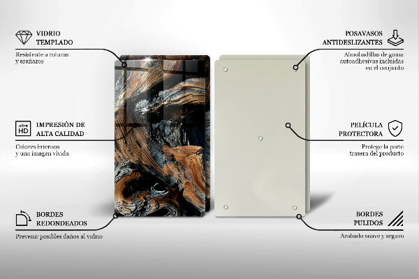 Glas Ceranfeldabdeckung Abstraktes Muster