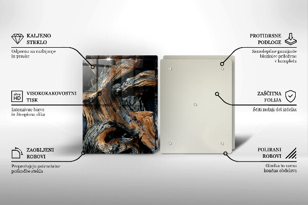 Glas Ceranfeldabdeckung Abstraktes Muster