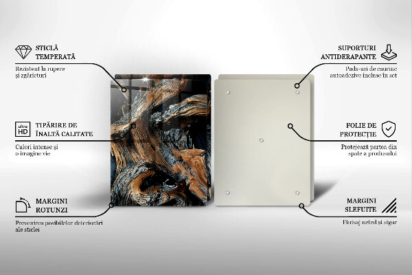 Glas Ceranfeldabdeckung Abstraktes Muster