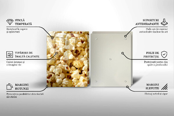 Glas Ceranfeldabdeckung Popcorn