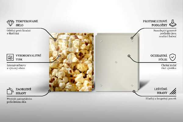 Glas Ceranfeldabdeckung Popcorn