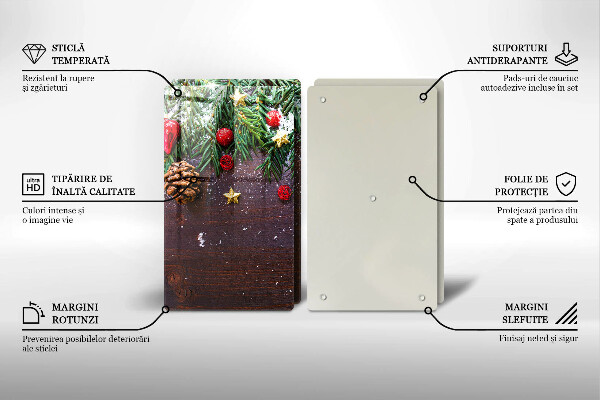Glas Ceranfeldabdeckung Weihnachtsdekoration