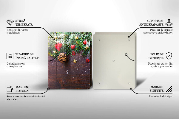 Glas Ceranfeldabdeckung Weihnachtsdekoration