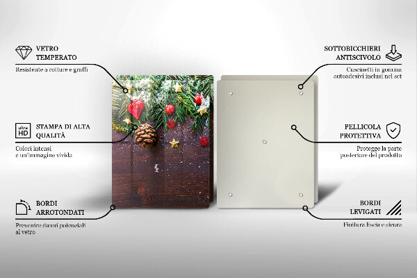 Glas Ceranfeldabdeckung Weihnachtsdekoration