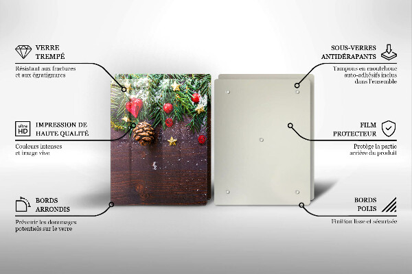 Glas Ceranfeldabdeckung Weihnachtsdekoration