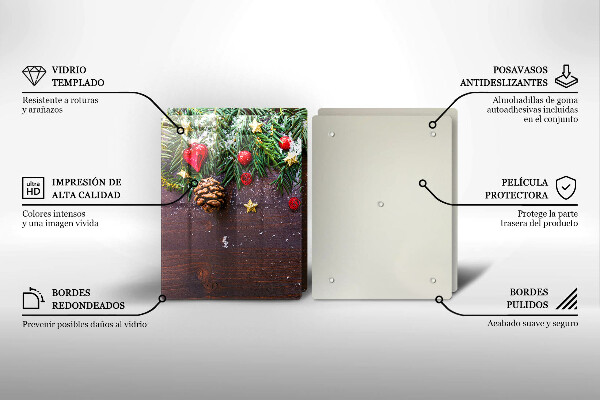 Glas Ceranfeldabdeckung Weihnachtsdekoration